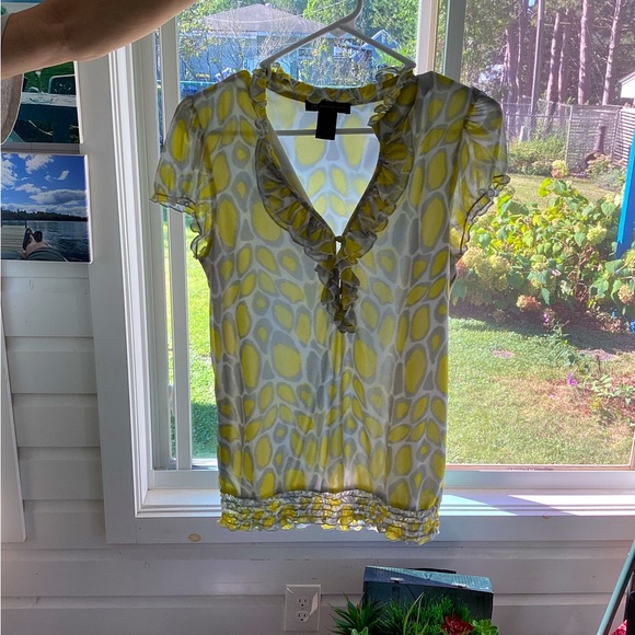 International Concepts ruffled neck, sleeves, bottom; body lined. - Picture 5 of 7